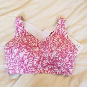 Enlite Bra 36E Floral Bloom White Star Ruby